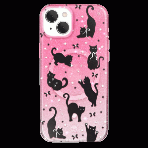Lucky Kittens Glitter iPhone Case