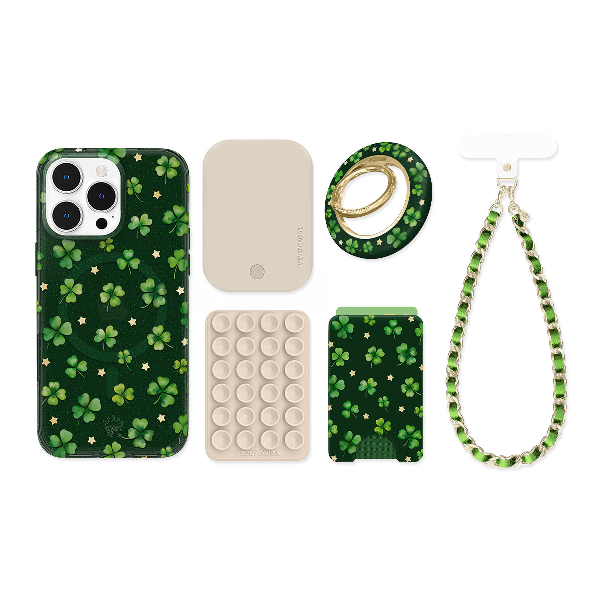 Lucky Clover Glitter iPhone Bundle Set - Image 8