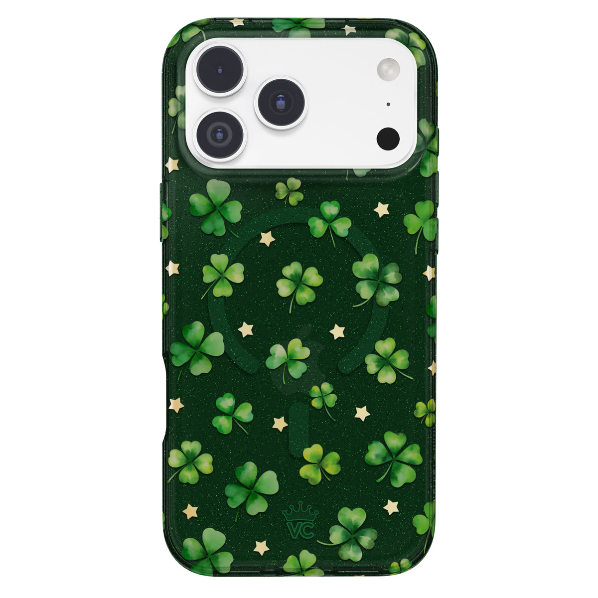 Lucky Clover Glitter iPhone Case - Image 6