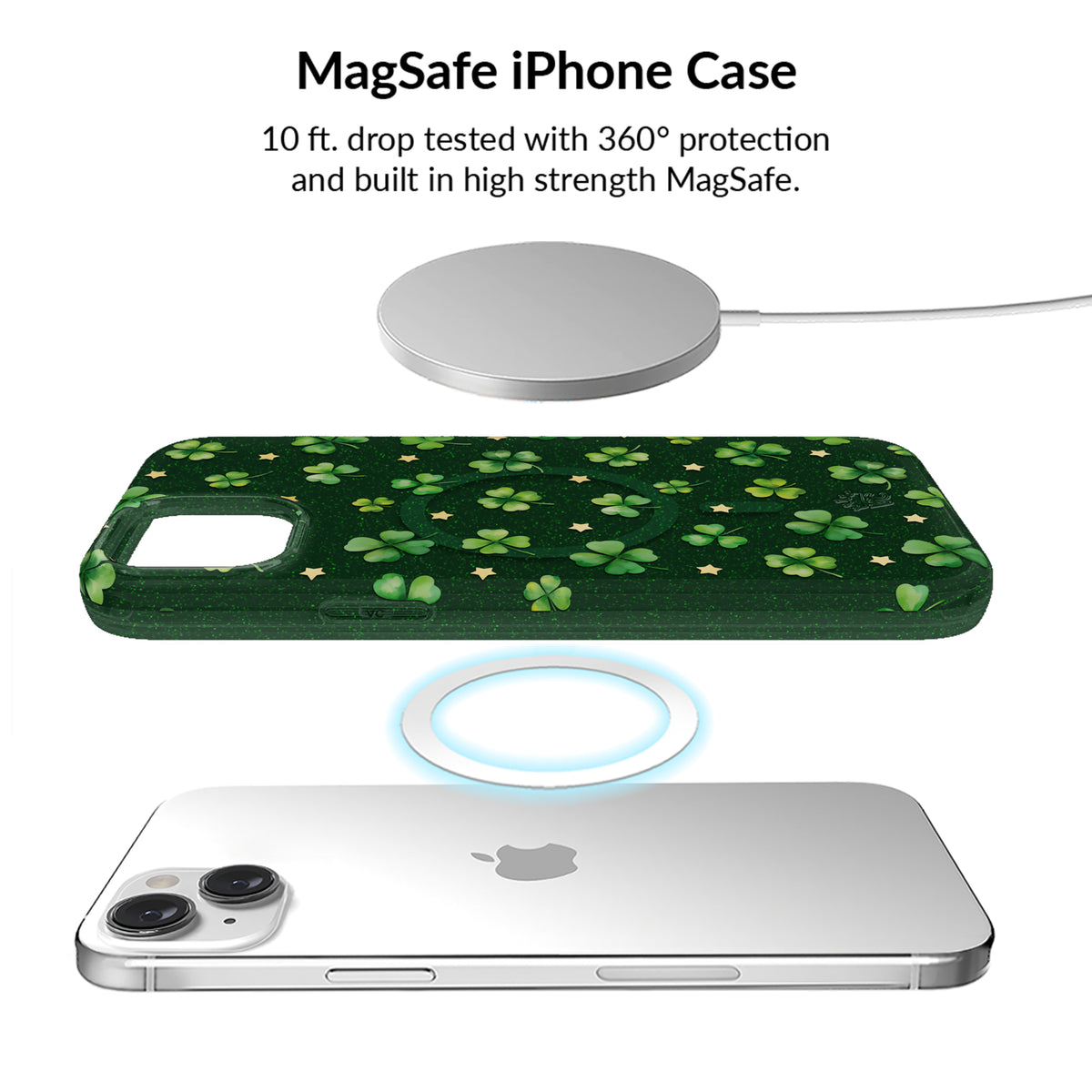 Lucky Clover Glitter iPhone Bundle Set - Image 2