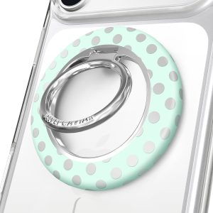 Mint Chrome Polka Dot MagSafe Grip Ring