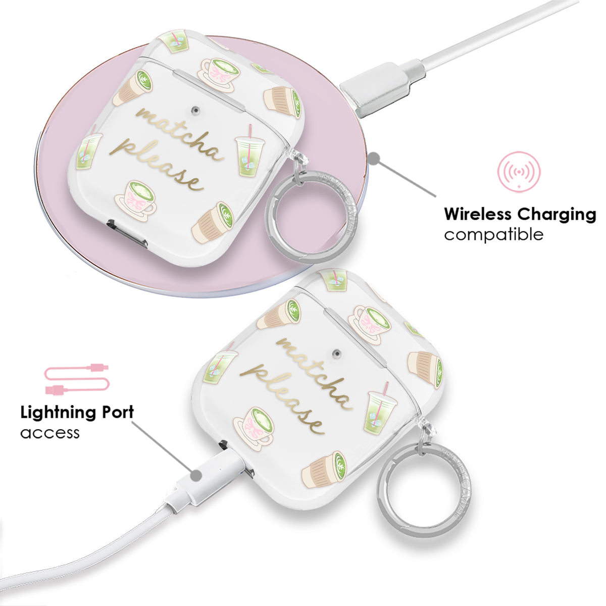 Matcha Please AirPod Case - Image 4