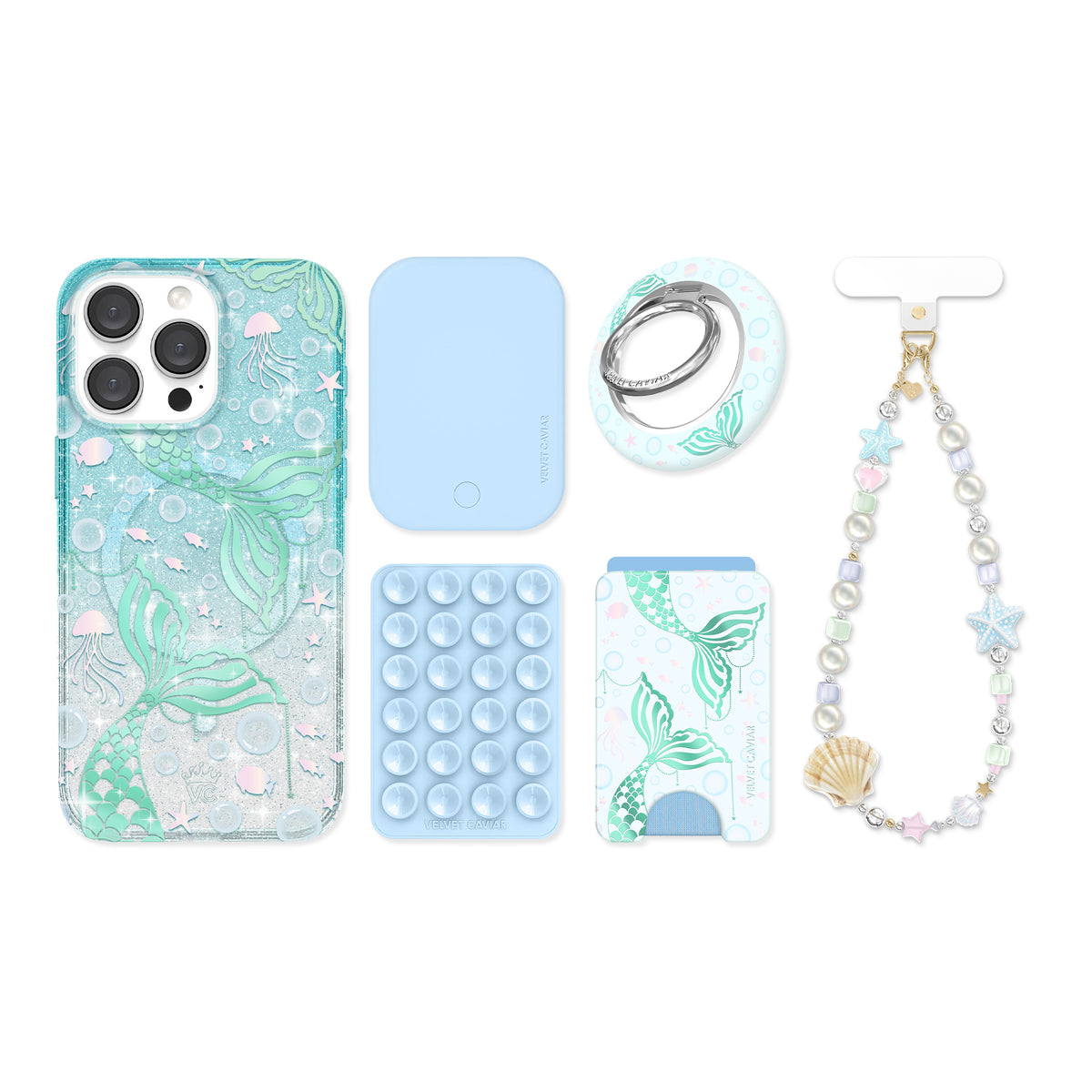 Mermaid Glitter Holo iPhone Bundle Set - Image 8