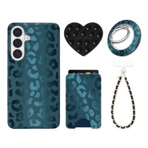 Metallic Navy Leopard Samsung Bundle Set