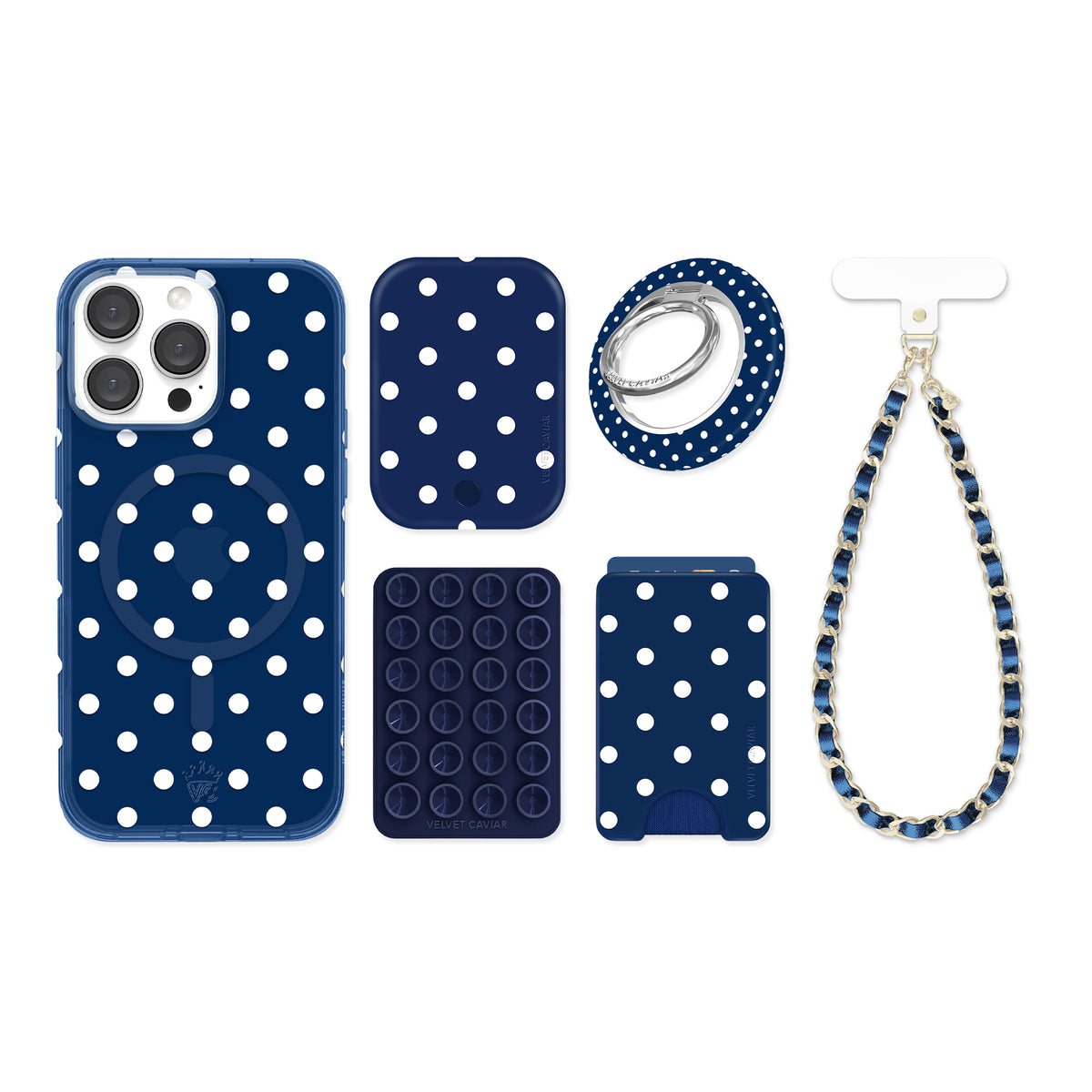 Midnight Polka Dot iPhone Bundle Set - Image 8