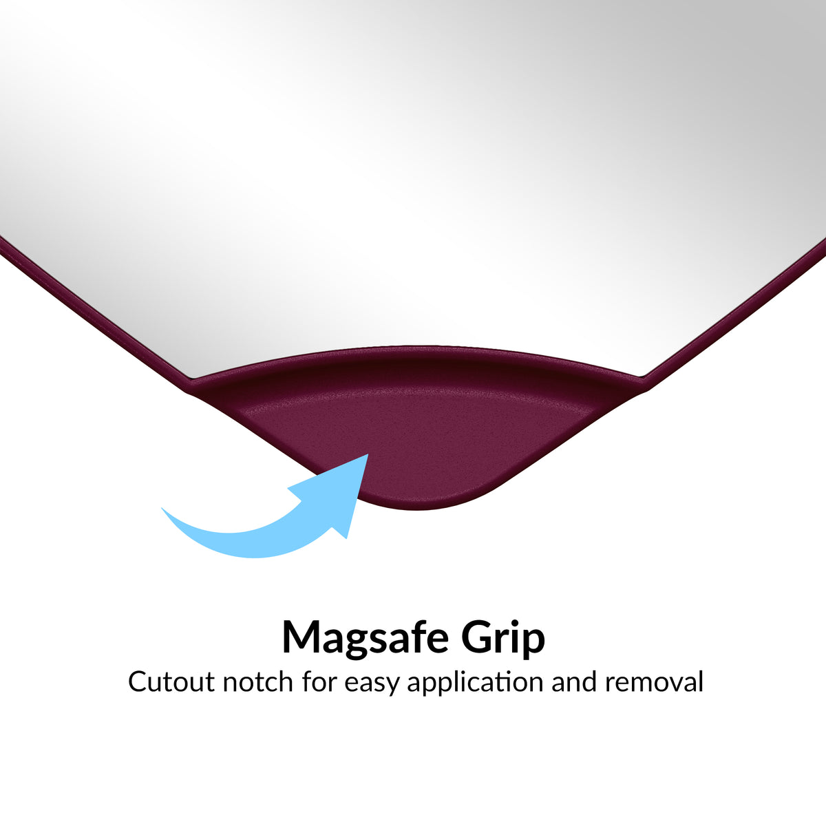 Burgundy Jelly Heart MagSafe MirrorGrip - Image 3