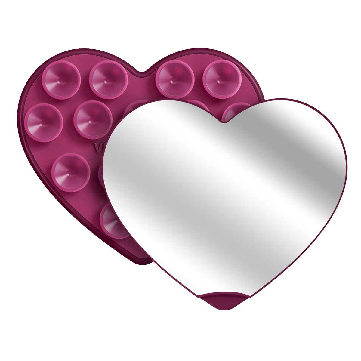 Burgundy Jelly Heart MagSafe MirrorGrip