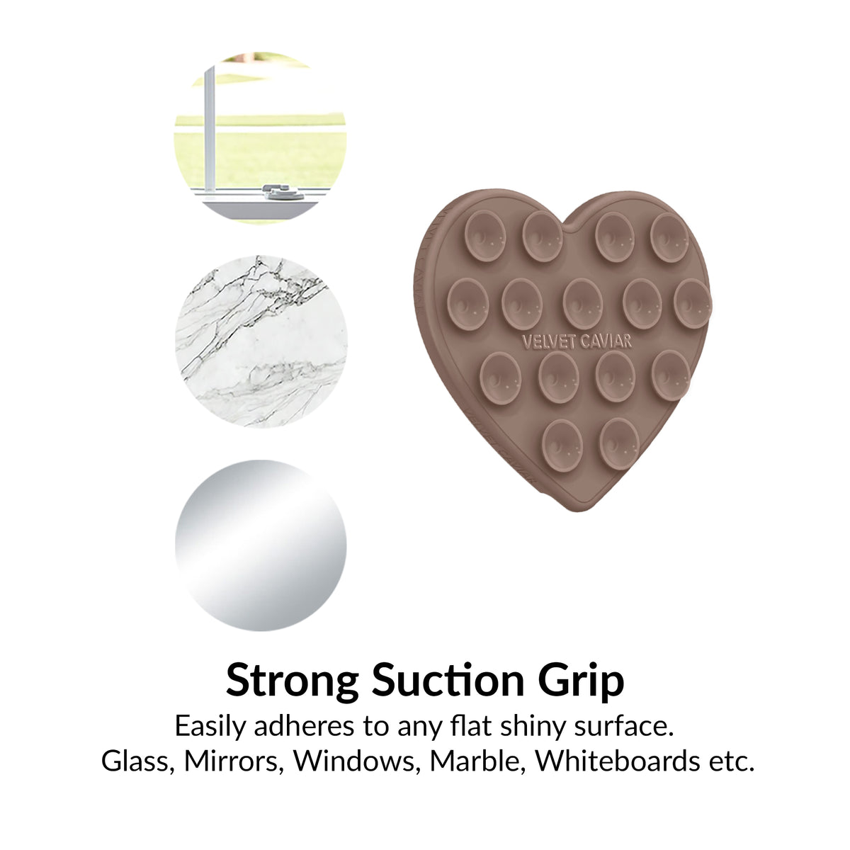 Cashmere Taupe Heart MagSafe MightyGrip - Image 6