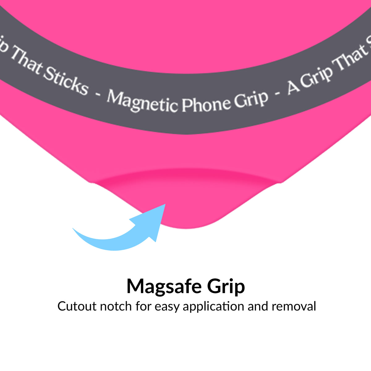 Hot Pink Heart MagSafe MightyGrip - Image 3