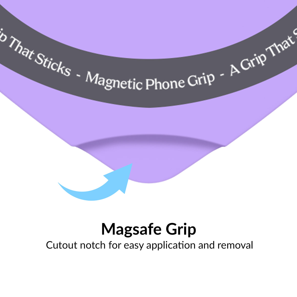 Lilac Gelato Heart MagSafe MightyGrip - Image 3