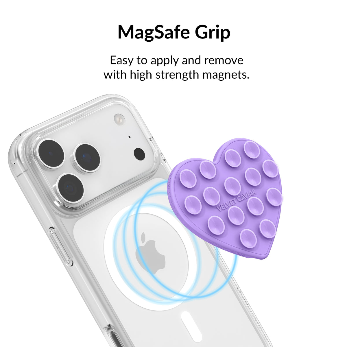 Lilac Gelato Heart MagSafe MightyGrip - Image 4