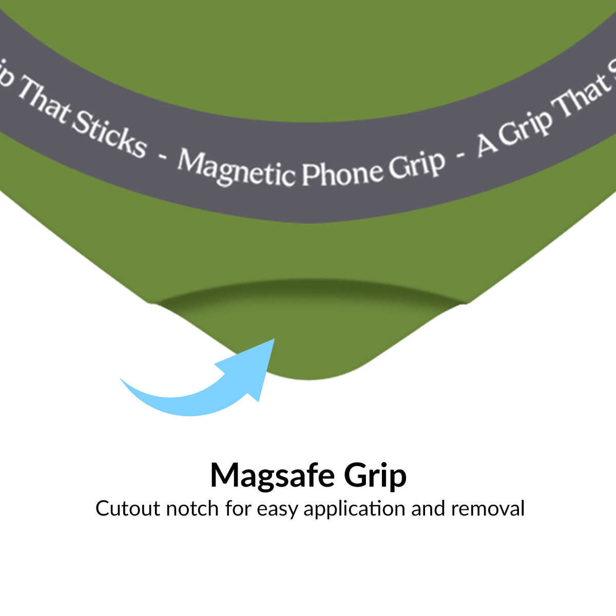 Matcha Green Heart MagSafe MightyGrip - Image 3