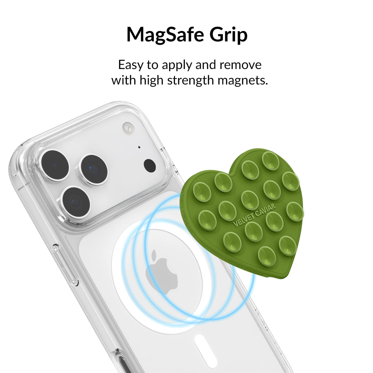 Matcha Green Heart MagSafe MightyGrip - Image 4