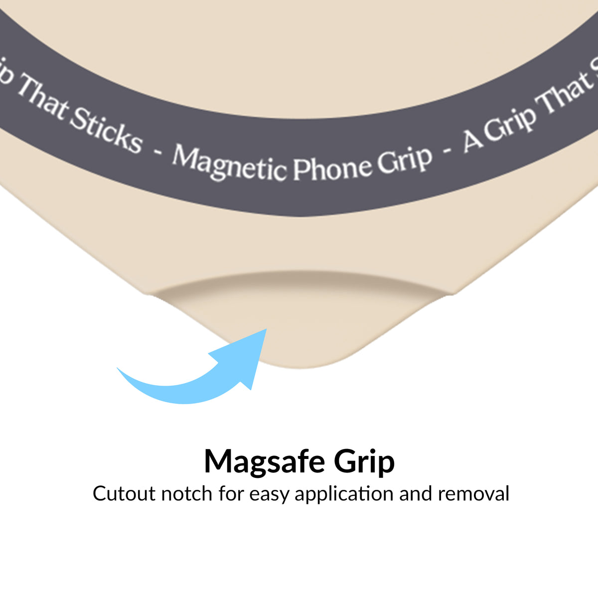 Sand Stone Heart MagSafe MightyGrip - Image 3