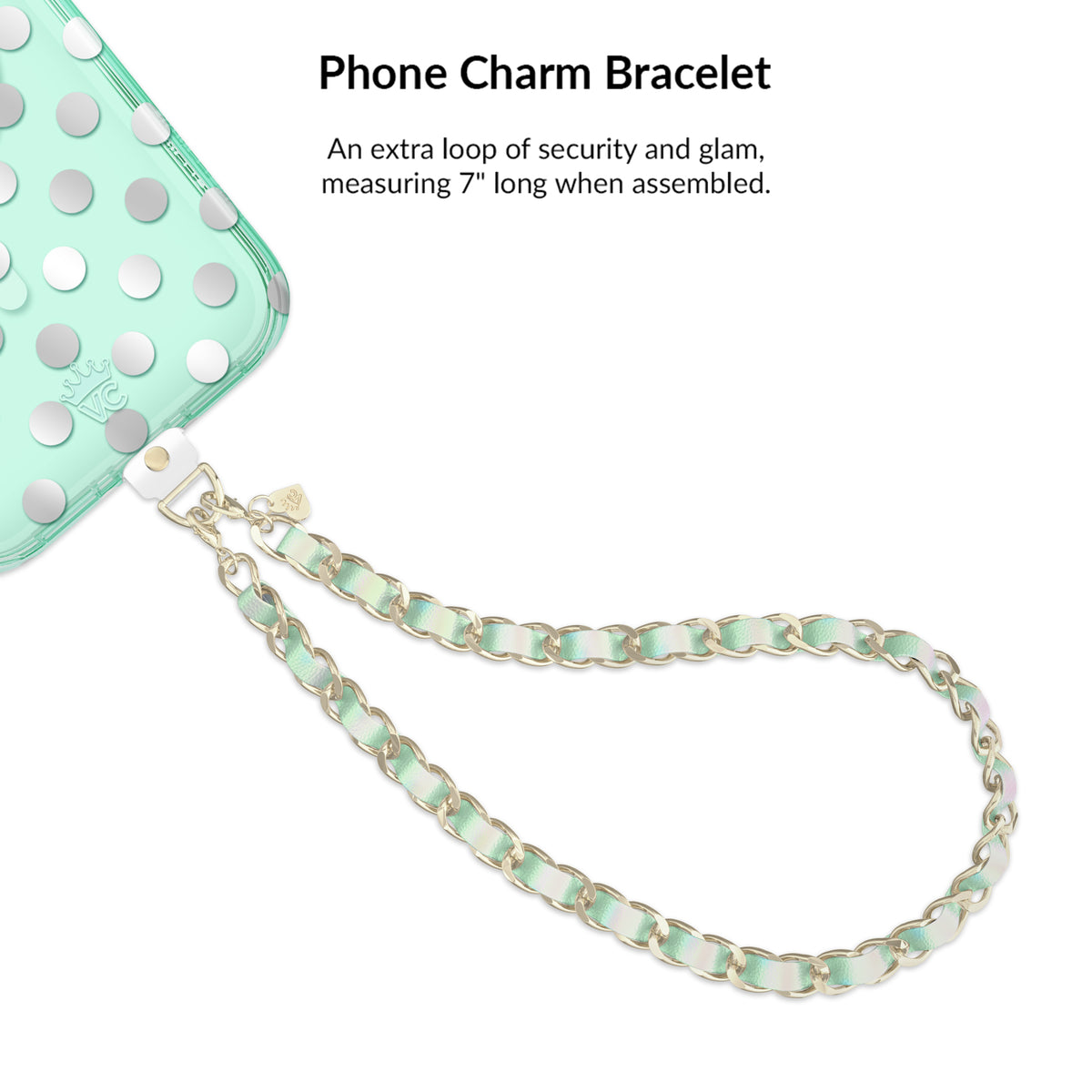 Mint Chrome Polka Dot iPhone Bundle Set - Image 7