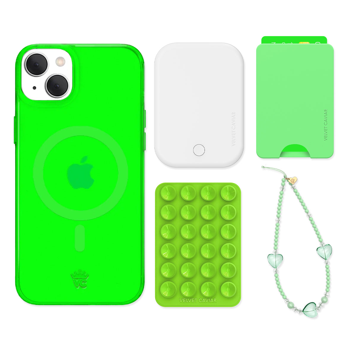 Neon Green iPhone Bundle Set - Wallet - Image 5