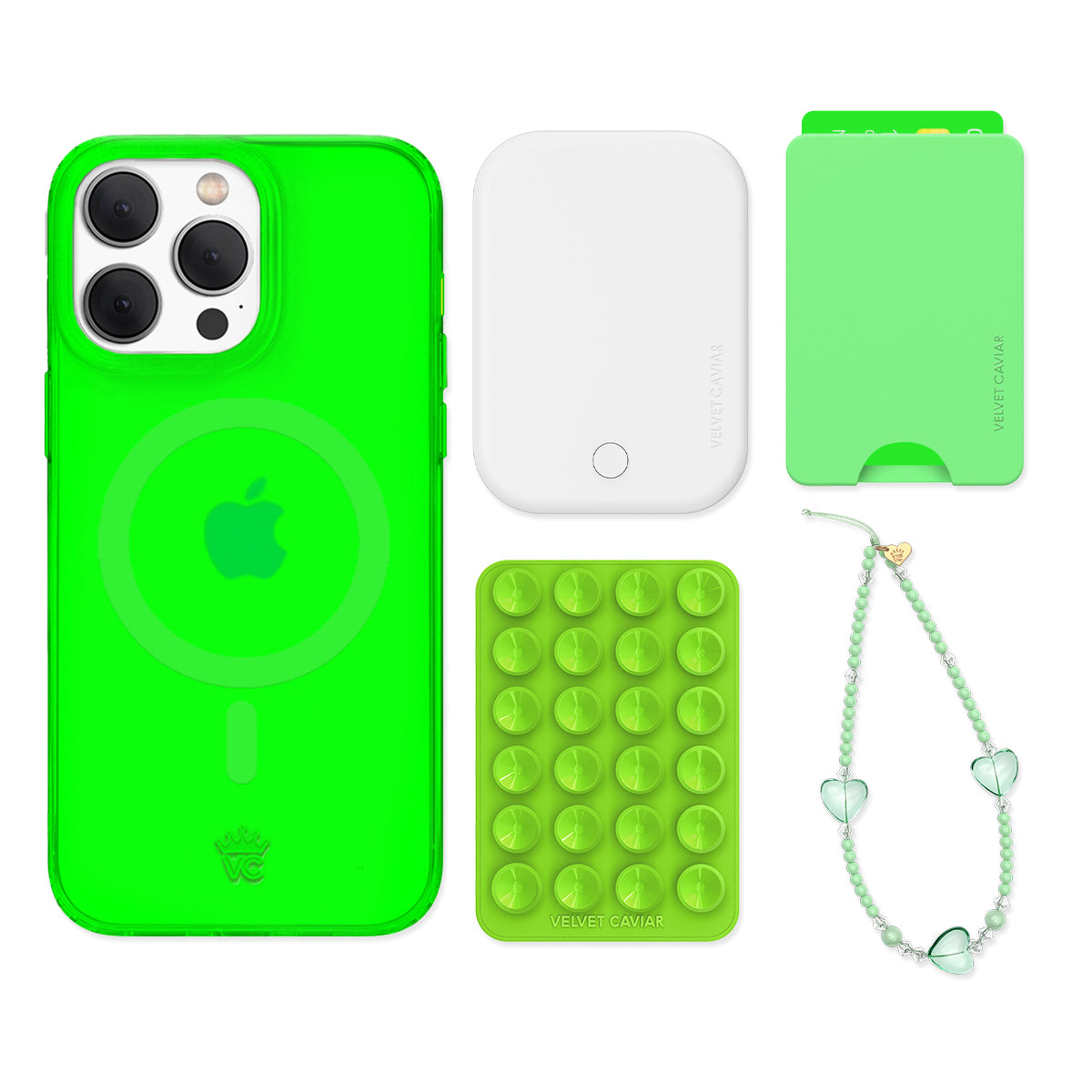 Neon Green iPhone Bundle Set - Wallet - Image 6