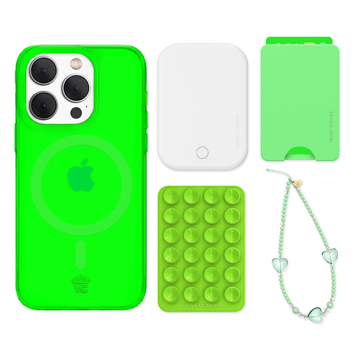 Neon Green iPhone Bundle Set - Wallet - Image 7