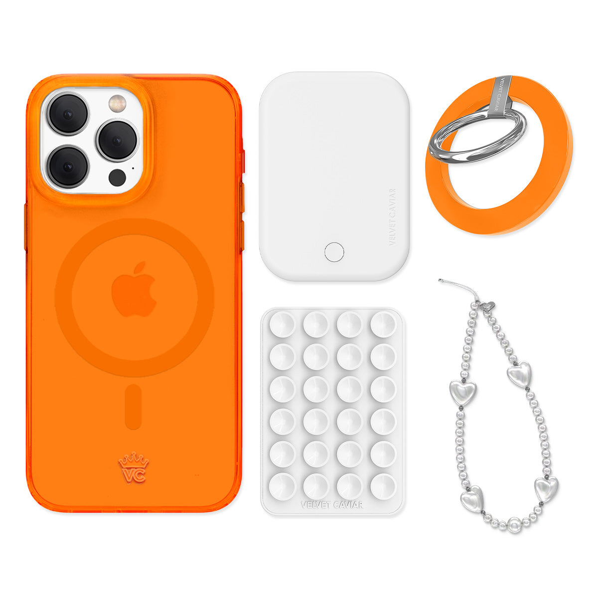 Neon Orange iPhone Bundle Set - Grip - Image 6