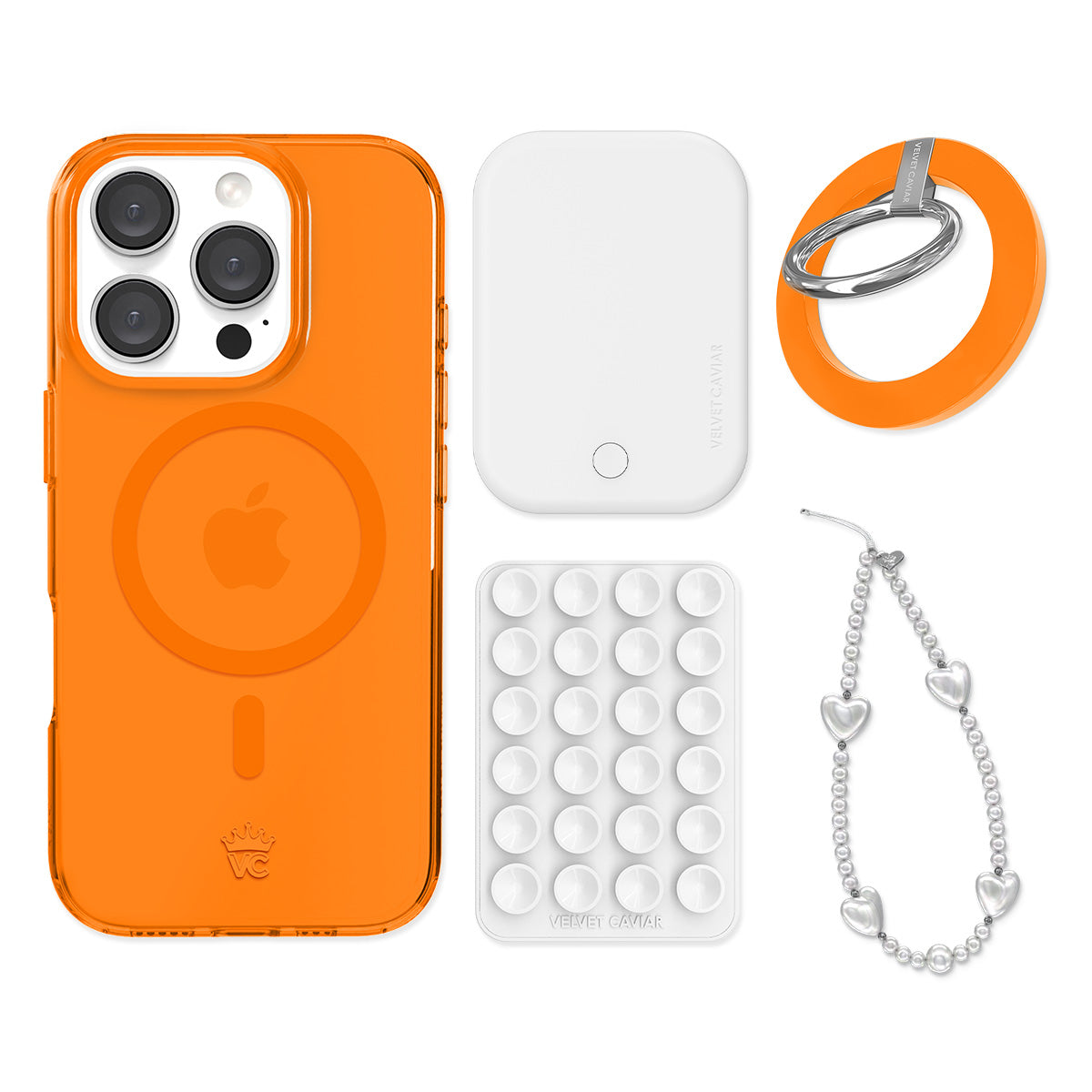 Neon Orange iPhone Bundle Set - Grip - Image 3