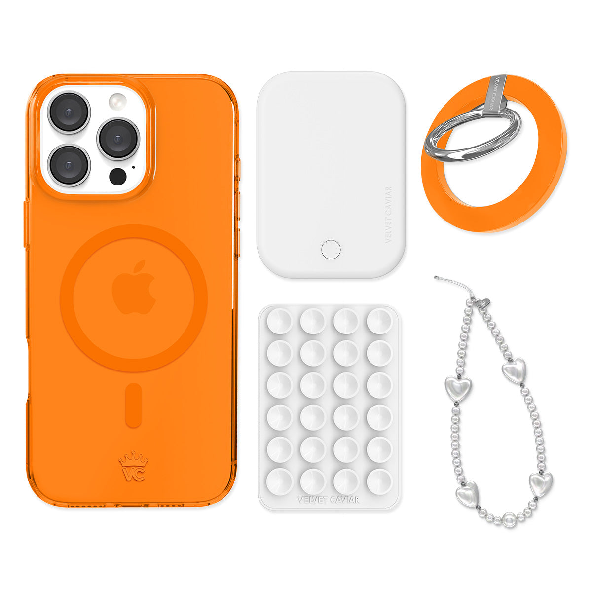 Neon Orange iPhone Bundle Set - Grip - Image 2