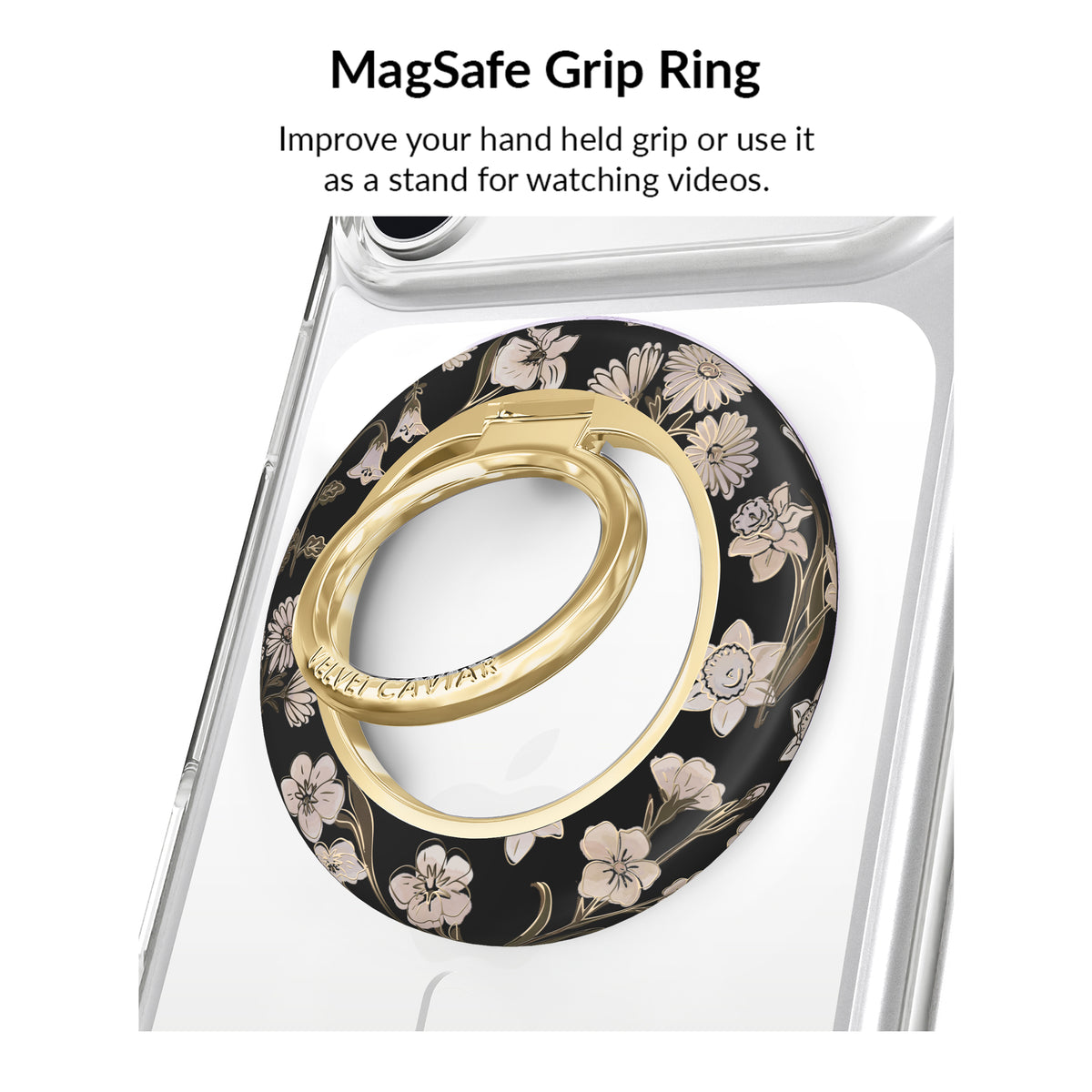 Nightbloom Gold Chrome Floral iPhone Bundle Set - Image 3