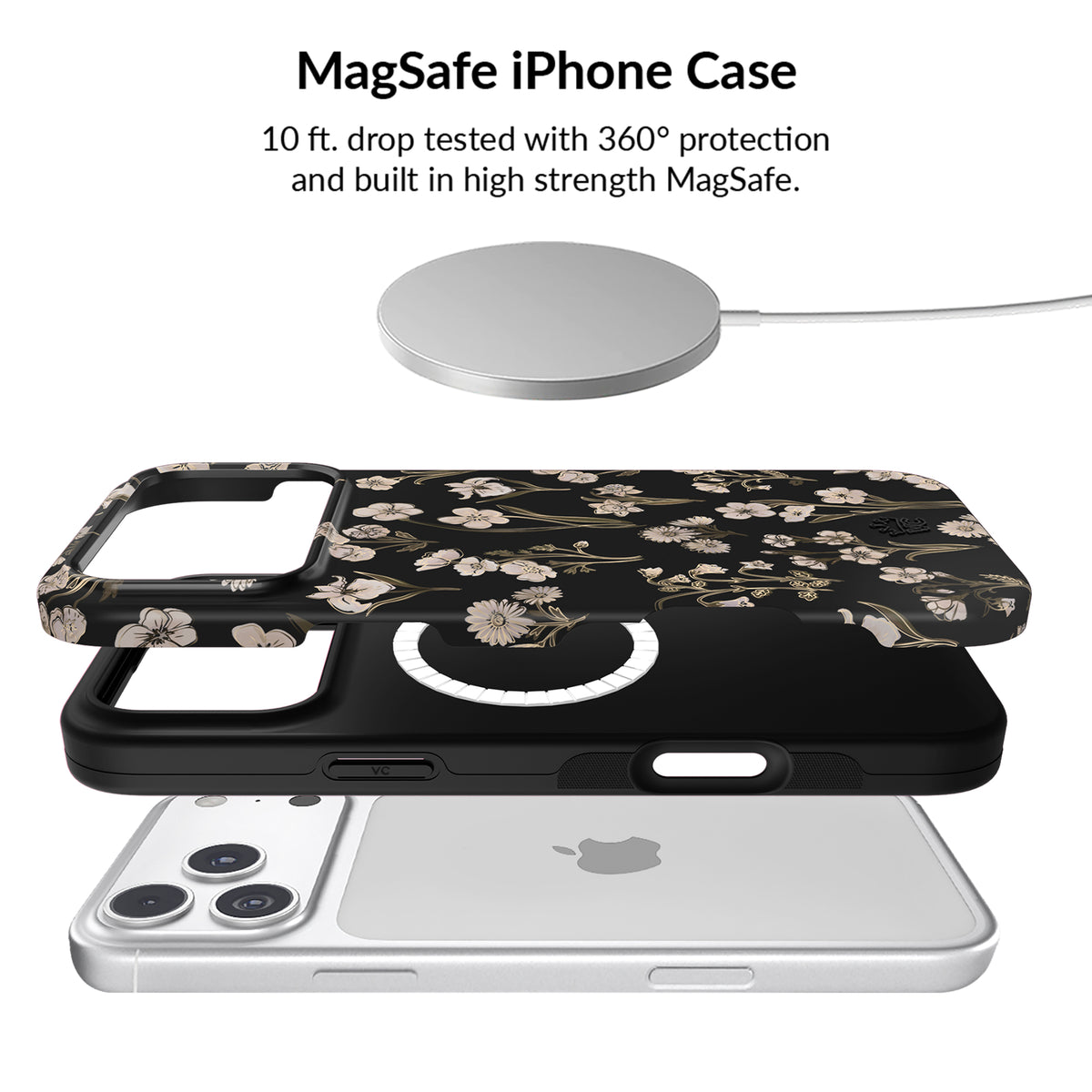 Nightbloom Gold Chrome Floral iPhone Bundle Set - Image 2