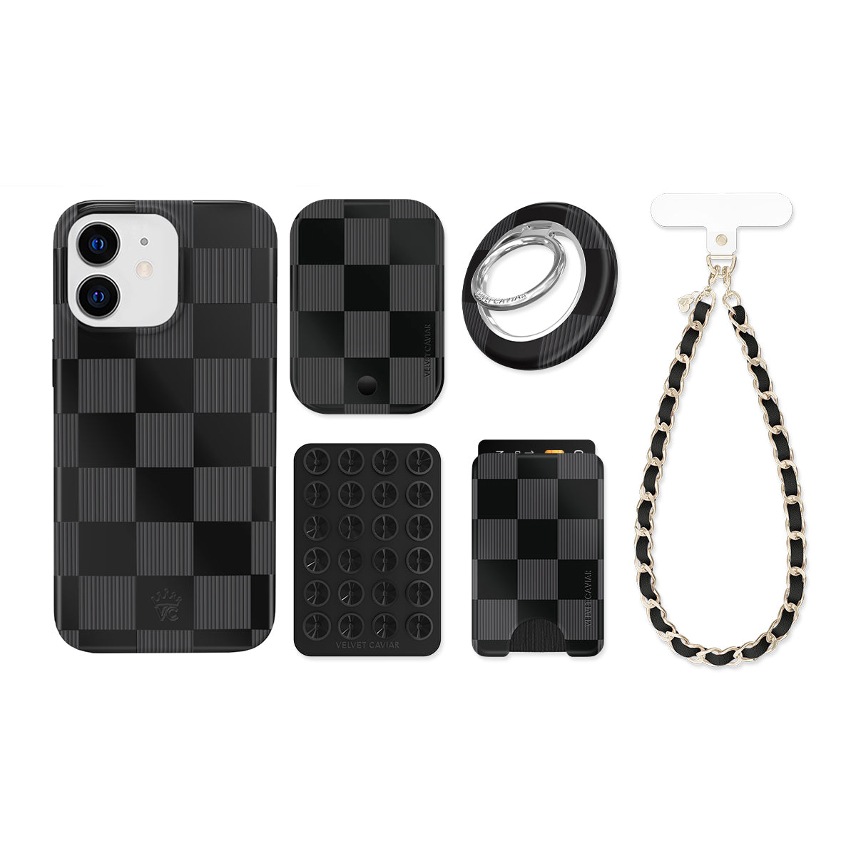 Noir Vibe Checkered iPhone Bundle Set - Image 4