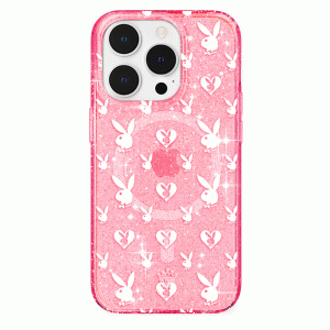 Playboy Pink Bunny Glitter iPhone Case