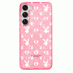 Playboy Pink Bunny Glitter Samsung Case