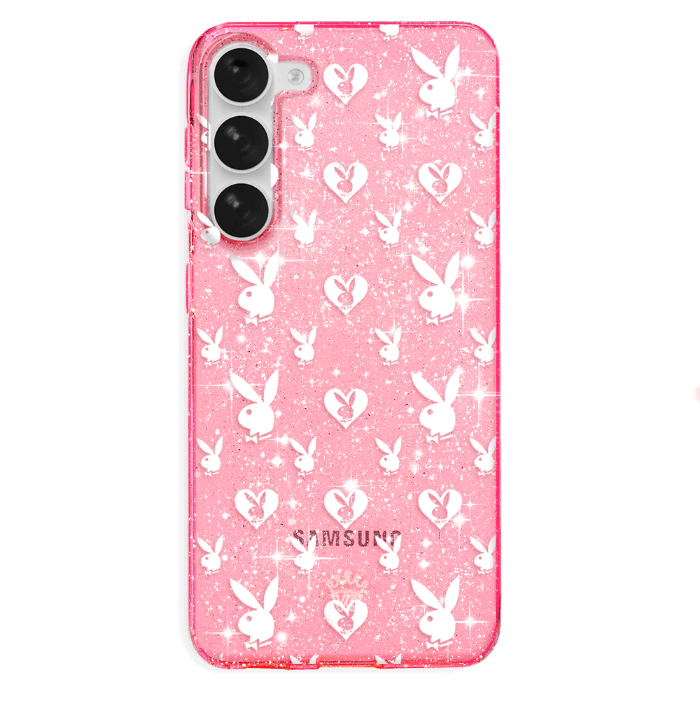 Playboy Pink Bunny Glitter Samsung Case - Image 7