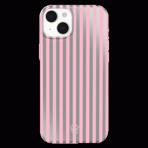 Pink Chrome Stripes iPhone Case