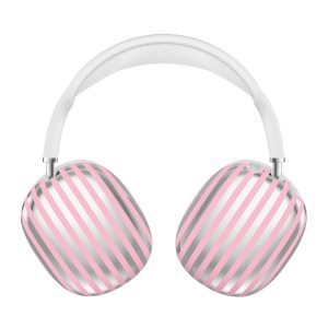 Pink Chrome Stripes AirPod Max Case