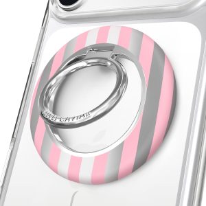Pink Chrome Stripes MagSafe Grip Ring
