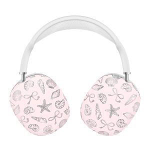 Pink Coastal Seashells AirPod Max Case