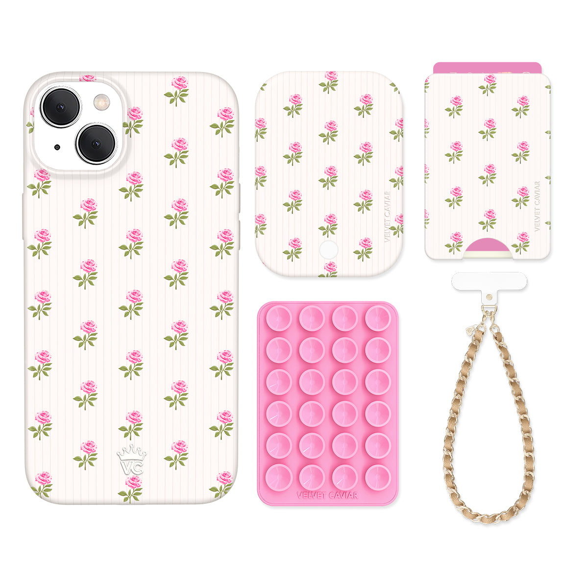 Pink Peony Floral iPhone Bundle Set - Wallet - Image 5