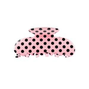 Princess Pink Polkadot Hair Clip