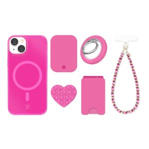 Pink Sapphire Jelly iPhone Bundle Set