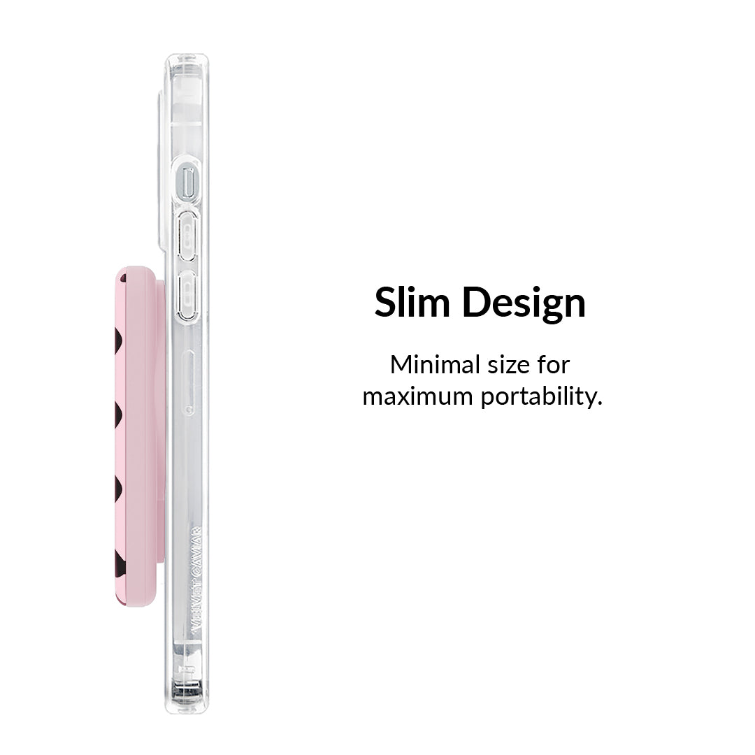Princess Pink Polka Dot Portable MagSafe Charger Power Pack - Image 5