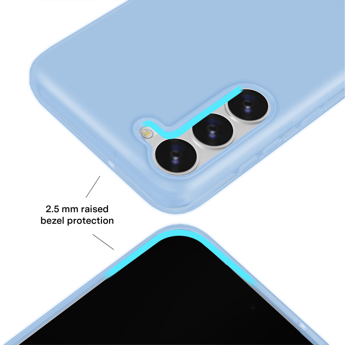 Glacier Blue Jelly Samsung Case - Image 3