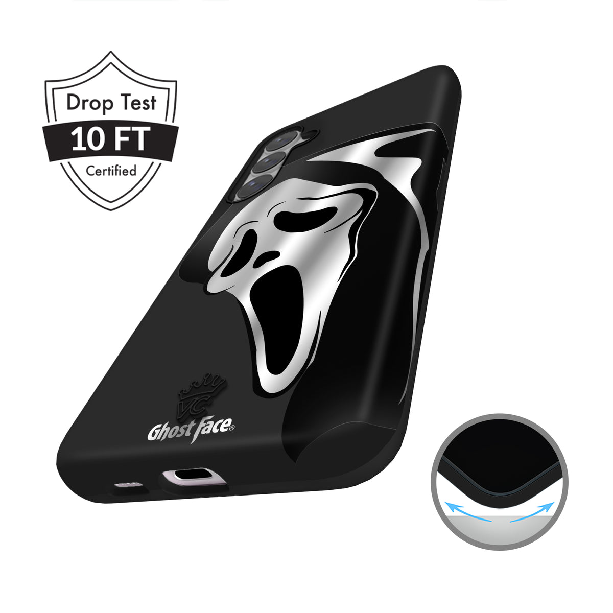 Ghost Face Killer Chrome Samsung Case - Image 7