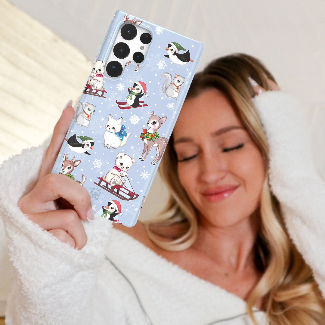 Winter Wonderland Baby Animals Samsung Case - Image 8