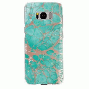 Turquoise Rose Gold Chrome Samsung Galaxy Case