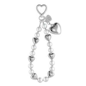 Silver Heart Drip Bag Charm