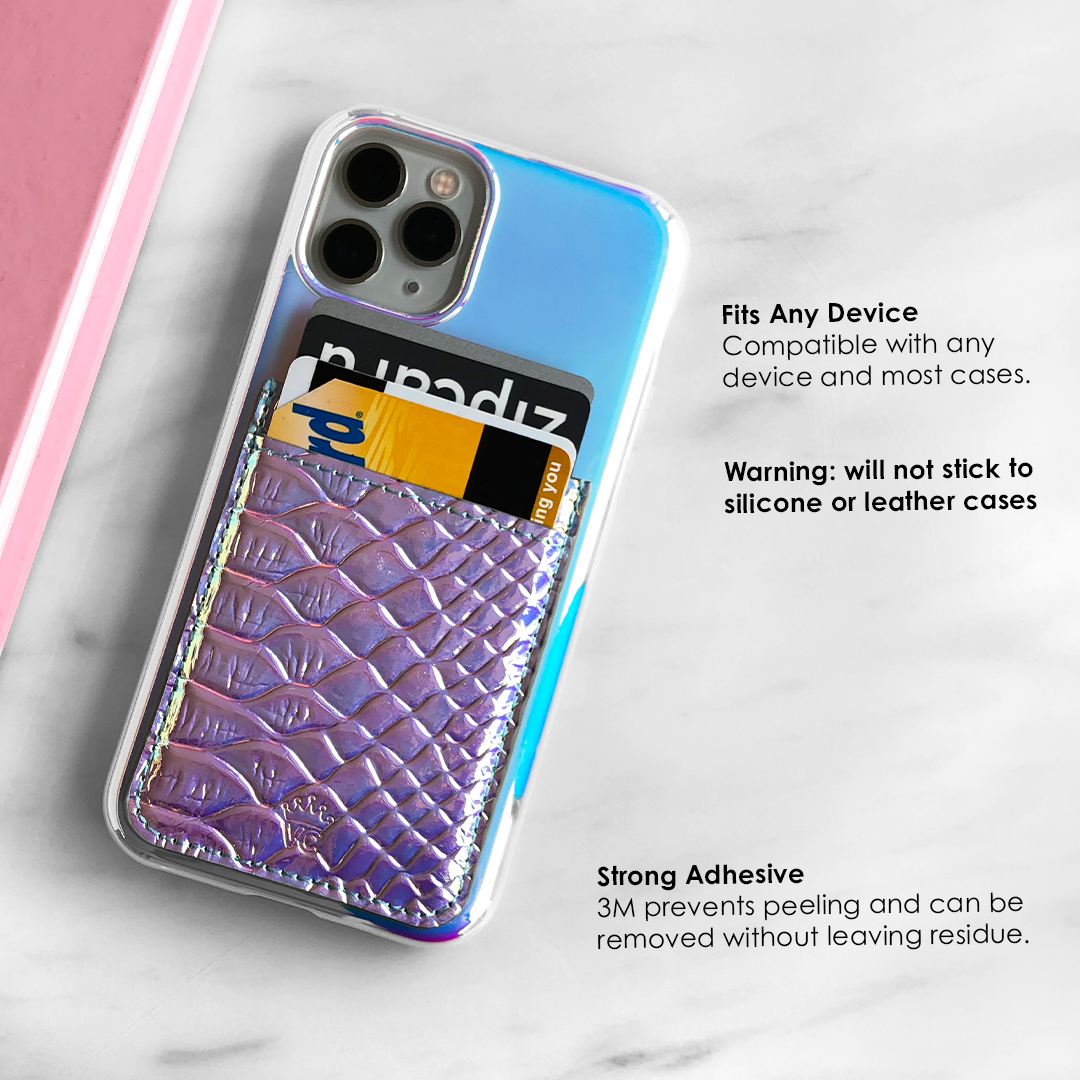 Iridescent Snakeskin Phone Wallet - Image 3