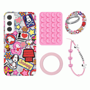 Snoopy Patchwork Glitter Samsung Bundle Set