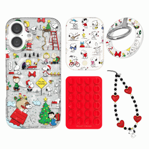 Snoopy Christmas Glitter iPhone Bundle Set - Grip