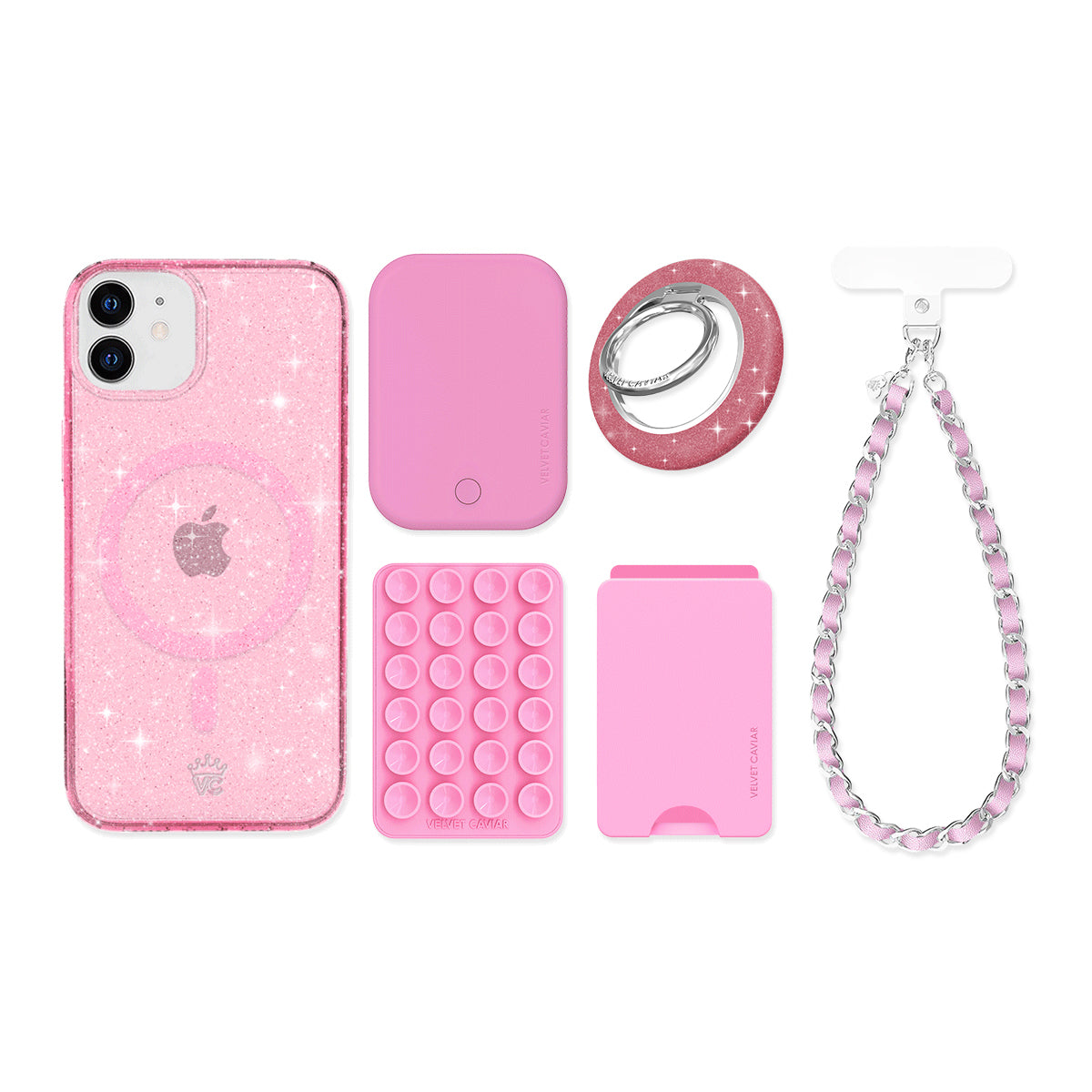 Pink Stardust Glitter iPhone Bundle Set - Image 2