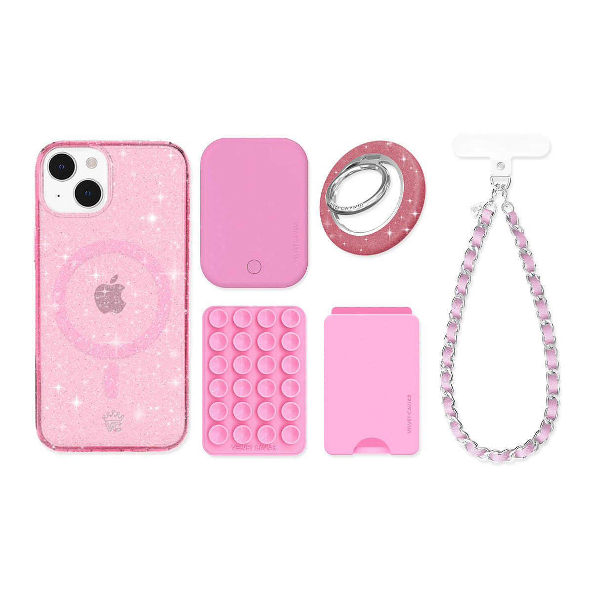 Pink Stardust Glitter iPhone Bundle Set - Image 5