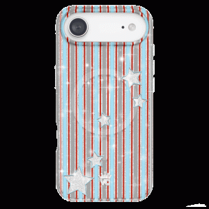 Stars & Stripes Glitter iPhone Case